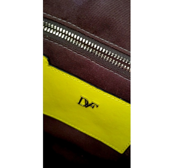 DVF Yellow/Ivory/Black Leather handbag - Picture 7 of 8